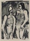 GEORGES ROUAULT Two lithographs from Saltimbanques.